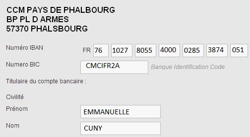 Info bancaire